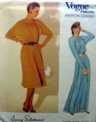 1106 JERRY SILVERMAN LONGER A-DRESS LENGTHS PATTERN 8-12,14-18